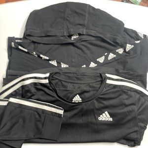 2 Youth Large Adidas long sleeve shirts